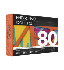 Carta Fabriano Colore - A4 - 80 gr - colori forti aragosta - Fabriano - conf. 500 fogli