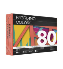 Carta Fabriano Colore - A4 - 80 gr - colori forti arancio - Fabriano - conf. 500 fogli