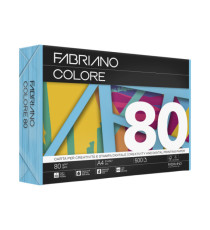 Carta Fabriano Colore - A4 - 80 gr - colori forti cielo - Fabriano - conf. 500 fogli