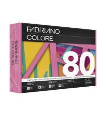 Carta Fabriano Colore - A4 - 80 gr - colori forti fucsia - Fabriano - conf. 500 fogli