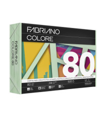 Carta Fabriano Colore - A4 - 80 gr - colori tenui acquamarina - Fabriano - conf. 500 fogli