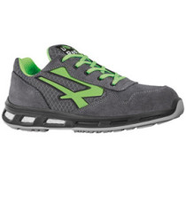 Calzatura di sicurezza Point S1P SRC - nylon/pelle scamosciata - grigio/verde - taglia 44 - U-Power