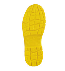 Calzatura di sicurezza Rimini 4 S1P SRC - pelle scamosciata perforata - numero 39 - beige/giallo - Deltaplus