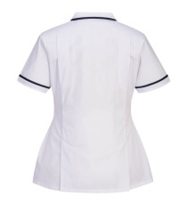 Camice da donna - maniche corte - elasticizzato - taglia L - bianco - Portwest
