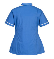 Camice da donna - maniche corte - elasticizzato - taglia M - azzurro - Portwest