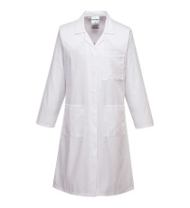 Camice da laboratorio da donna - maniche lunghe - taglia L - bianco - Portwest