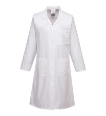Camice da laboratorio da donna - maniche lunghe - taglia M - bianco - Portwest