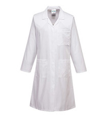 Camice da laboratorio da donna - maniche lunghe - taglia S - bianco - Portwest