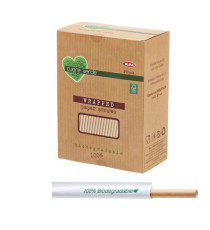 Cannucce kraft imbustate bio - 21 cm - Leone - conf. 250 pezzi