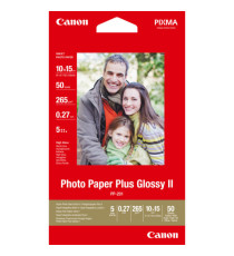 Canon - Carta fotografia lucida PP-201 II Plus - 4 x 6  - 50 Fogli - 2311B003