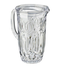 Caraffa decorata Milos - 1,7 L - metacrilato - trasparente - Leone