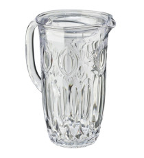 Caraffa decorata Milos - 1,7 L - metacrilato - trasparente - Leone