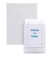 Buste autoadesive Iesti - PVC - A4 - trasparente - Sei Rota - conf. 5 pezzi