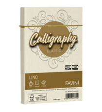 Buste Calligraphy Lino - 120 x 180 mm - 120 gr - avorio 02 - Favini - conf. 25 pezzi