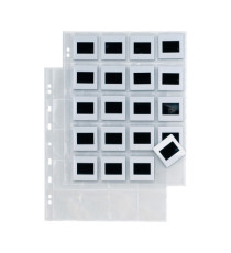 Buste forate Atla F Dia 20 - 22 x 30 cm - PP - porta diapositive 20 spazi 5,5 x 5,5 cm - liscio - Sei Rota - conf. 10 pe