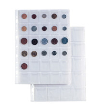 Buste forate Ercole - PVC liscio - 21 x 29,7 cm - porta monete - 30 tasche - Sei Rota - conf. 10 pezzi