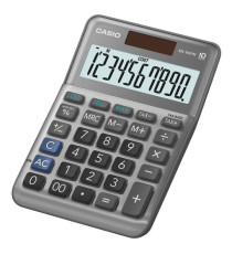 Calcolatrice da tavolo MS-100FM - 10 cifre - big display - grigio - Casio