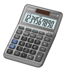 Calcolatrice da tavolo MS-100FM - 10 cifre - big display - grigio - Casio