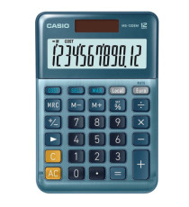 Calcolatrice da tavolo MS-120EM - 12 cifre - blu - Casio