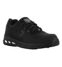 Calzatura bassa da lavoro Ecofitz S1P LOW - numero 40 - maglia riciclata - nero - Safety Jogger