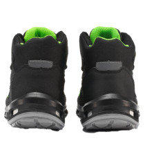 Calzatura di sicurezza Hard S3 SRC - pelle idrorepellente - numero 44 - grigio scuro/verde - U-Power