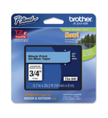 Brother - Nastro - Nero/Blu - TZE541 - 18mm x 8mt