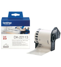 Brother - Nastro adesivo - in pellicola - Nero/Trasparente - 62mm x 15,24mt - DK-22113