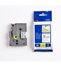 Brother - Nastro con adesivo resistente - Nero/Bianco - TZES221 - 9mm x 8mt