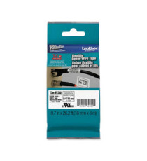 Brother - Nastro laminato flessibile - Nero/Bianco - TZEFX241 - 18mm x 8mt