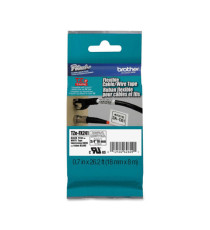 Brother - Nastro laminato flessibile - Nero/Bianco - TZEFX241 - 18mm x 8mt