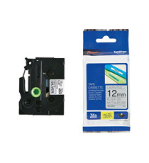 Brother - Nastro metallizzato - Nero/argento opaco - TZEM931 - 12mm x 8mt