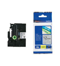 Brother - Nastro metallizzato - Nero/argento opaco - TZEM931 - 12mm x 8mt