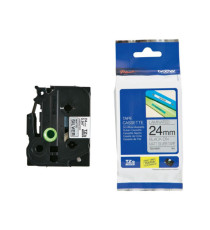 Brother - Nastro metallizzato - Nero/argento opaco - TZEM951 - 24mm x 8mt