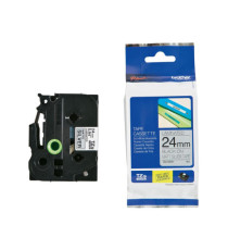Brother - Nastro metallizzato - Nero/argento opaco - TZEM951 - 24mm x 8mt