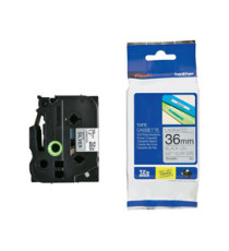 Brother - Nastro metallizzato - Nero/argento opaco - TZEM961 - 36mm x 8mt