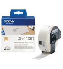 Brother - Rotolo 400 Etichette 29 x 90 mm - Nero/Bianco - DK-11201