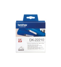 Brother - Rotolo etichetta continua - carta adesiva - Nero/Bianco - 29mm x 30,48mt - DK- 22210