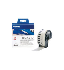 Brother - Rotolo etichetta continua - carta adesiva - Nero/Bianco - 29mm x 30,48mt - DK- 22210