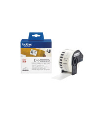Brother - Rotolo etichetta continua - carta adesiva - Nero/Bianco - 38mm x 30,48mt - DK-22225