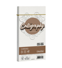 Busta Calligraphy Canvas - 110 x 220 mm - 100 gr - bianco 01 - Favini - conf. 25 pezzi