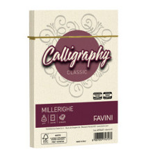 Busta Calligraphy Millerighe - 120 x 180 mm - 100 gr - avorio - Favini - conf. 25 pezzi
