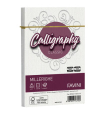 Busta Calligraphy Millerighe - 120 x 180 mm - 100 gr - bianco 01 - Favini - conf. 25 pezzi