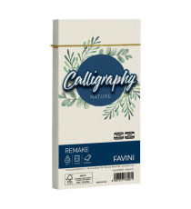 Busta Calligraphy Remake - 110 x 220 mm - 120 gr - perla - Favini - conf. 25 pezzi