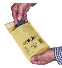 Busta imbottita Mail Lite Gold - A (11 x 16 cm) - avana - Sealed Air - conf. risparmio 100 pezzi