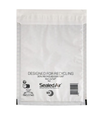 Busta imbottita Mail Lite Tuff Cushioned - impermeabile - K (35 x 47 cm) - bianco - Sealed Air - conf. 10 pezzi
