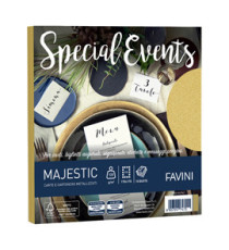 Busta Special Events - 170 x 170 mm - 120 gr - oro - Favini - conf. 10 buste