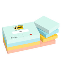 Blocco Post-it - 653-BEA - 38 x 51 mm - 100 fogli - colori Beachside - Post-it - conf. 12 pezzi