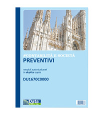Blocco preventivi e ordinativi per banchetti - 50/50 copie autoric. - f.to 29,7 x 21,5 cm - DU1670C0000 - Data Ufficio