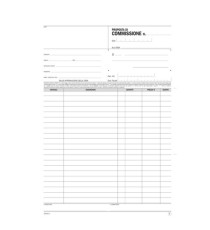 Blocco proposto commissione - 50/50 copia autoricopiante - 29,7 x 21,5 cm - DU16721C000 - Data Ufficio