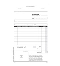 Blocco ricevute sanitarie numerate - 100/2 copie autoricalcanti - 21,5x14,8cm - DU1653C1000 - Data Ufficio